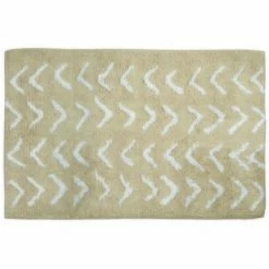 MSV Tapis De Bain Coton 50x80cm Berbera - Beige