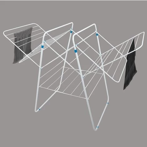 MSV Etendoir à Linge Accordéon Extensible 33m Blanc - Blanc 3 MSV Etendoir à Linge Accordéon Extensible 33m Blanc - Blanc – Image 3