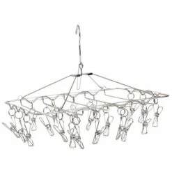 MSV Sechoir à Sous-vêtements Carré En Inox - Gris