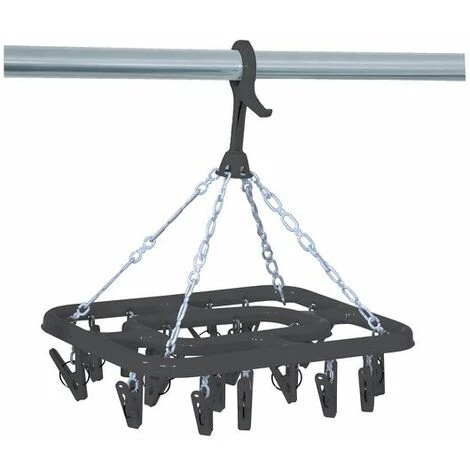 MSV Sechoir à Sous-vêtements Rectangulaire Gris - Gris 1 MSV Sechoir à Sous-vêtements Rectangulaire Gris - Gris