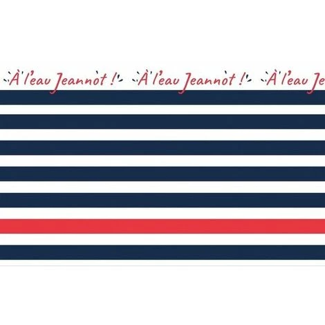 MSV Rideau De Douche Français Polyester 180x200cm JEANNOT Bleu, Blanc & Rouge - Multicolor 2 MSV Rideau De Douche Français Polyester 180x200cm JEANNOT Bleu, Blanc & Rouge - Multicolor – Image 2
