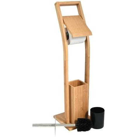 MSV Combiné Wc Incliné En Bambou - Marron 2 MSV Combiné Wc Incliné En Bambou - Marron – Image 2