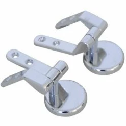 MSV Charnieres Zinc Pour Abattant Wc - Gris