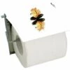 MSV Porte Rouleau Papier Wc Mural MDF & Inox MANILLA Blanc - Blanc
