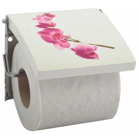 MSV Porte Rouleau Papier Wc Mural MDF & Inox LANYU Blanc - Blanc 1 MSV Porte Rouleau Papier Wc Mural MDF & Inox LANYU Blanc - Blanc