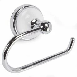 MSV Porte Rouleau Papier Wc Ou Serviettes Mural TENERIFE Zinc - Argent