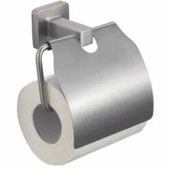 MSV Porte Rouleau Papier Wc Mural Zinc PARMA Gris - Gris