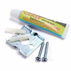 MSV Porte Rouleau Papier Wc Mural Zinc PARMA Gris - Gris -Promos MSV Magasin 30765955 3