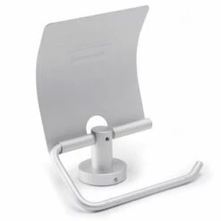 MSV Porte Rouleau Papier Wc Mural LUGANO Alu - Gris -Promos MSV Magasin 30765959 3