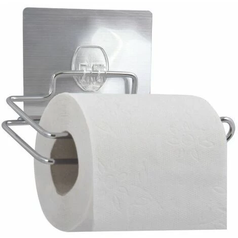 MSV Porte Rouleaux Adhesif Repositionnable PVC Chromé Gris - Gris 1 MSV Porte Rouleaux Adhesif Repositionnable PVC Chromé Gris - Gris