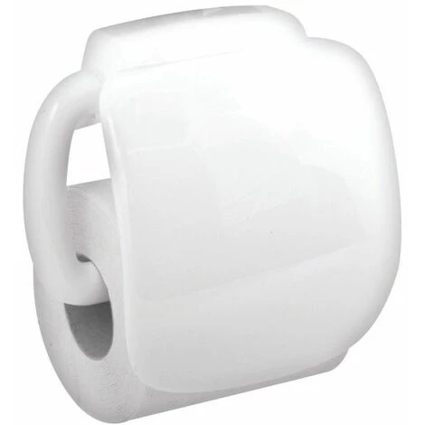 MSV Porte Rouleau Papier Wc Mural PP AVA Blanc - Blanc 2 MSV Porte Rouleau Papier Wc Mural PP AVA Blanc - Blanc – Image 2
