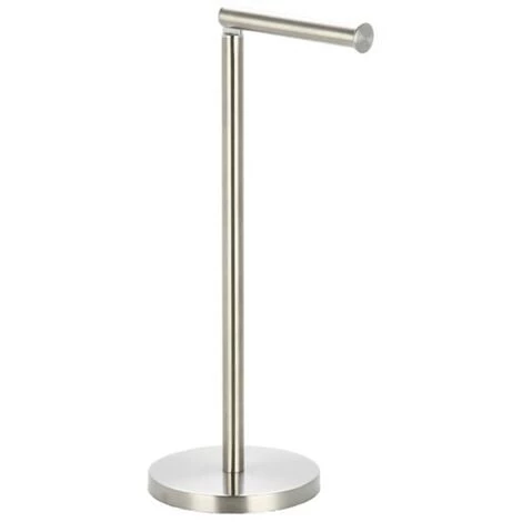 MSV Porte Rouleau Papier Wc Sur Pied Inox - Gris 1 MSV Porte Rouleau Papier Wc Sur Pied Inox - Gris