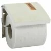 MSV Porte Rouleau Papier Wc Mural Mdf Inox IGUACU - Beige