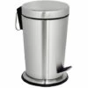 MSV Poubelle à Pédale Inox CONIC 5L - Gris