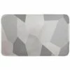 MSV Tapis De Bain Microfibre 45x75cm Origami - Gris