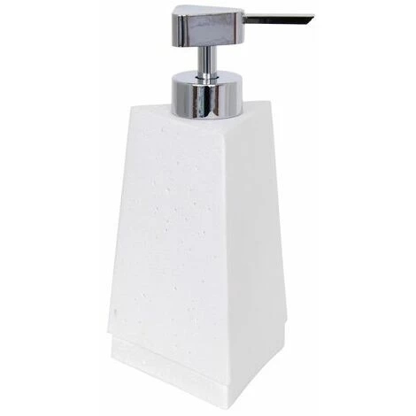 MSV Lot De 4 Accessoires De Salle De Bain En Polyrésine SUEZ Blanc - Blanc 5 MSV Lot De 4 Accessoires De Salle De Bain En Polyrésine SUEZ Blanc - Blanc – Image 5