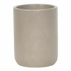 MSV Lot De 4 Accessoires De Salle De Bain En Ciment BRASILIA - Taupe -Promos MSV Magasin 32591302 5