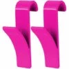 MSV Crochets Pour Radiateur Plastique Fuchsia 2 Pièces 6,4 X 9,8 X 2,5 Cm