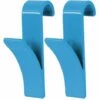 MSV Crochets Pour Radiateur Plastique Bleu 2 Pièces 6,4 X 9,8 X 2,5 Cm