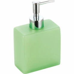 MSV Distributeur Savon Quito En Polyresine Vert, 30 X 20 X 15 Cm