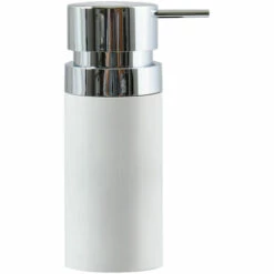 MSV Distributeur Savon Aspen En Plastique Blanc, 30 X 20 X 15 Cm