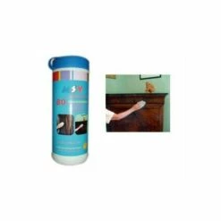 MSV Lot 264 136 80 Lingettes Pour Meubles Tubes En Viscose/polyester Blanc