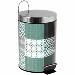 Poubelle à Pédale MSV "Brest" 3 Litres En Acier Inoxydable De Différentes Couleurs Ø25 X 17 Cm