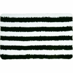 MSV TAPIS DE BAIN EN MICROFIBRE 50 X 80 CM DEAUVILLE NOIR