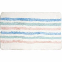 MSV TAPIS DE BAIN EN MICROFIBRE 50 X 80 CM DEAUVILLE PASTEL
