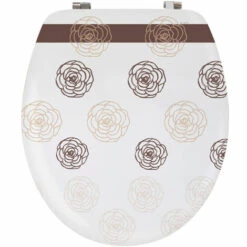 MSV SIÈGE WC MDF KAYA CHARNIÈRES EN ACIER INOXYDABLE