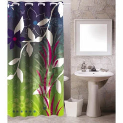 MSV Rideau De Douche En Polyester 180x200cm