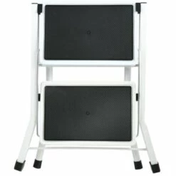 MSV Marchepied 2 Marches Pliant & Anti-dérapantes Léger En Acier Max 150kg - Noir -Promos MSV Magasin 33470704 5