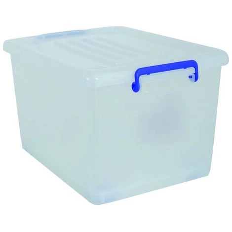 MSV Boite De Rangement Avec Roulettes PP Blanc Transparent 37L - Blanc 1 MSV Boite De Rangement Avec Roulettes PP Blanc Transparent 37L - Blanc