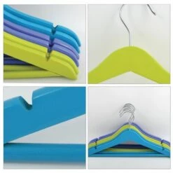 MSV Lot De 120 Cintres En Bois Pour Enfant Multicolor - Bleu 6 MSV Lot De 120 Cintres En Bois Pour Enfant Multicolor - Bleu -Promos MSV Magasin 34056083 3