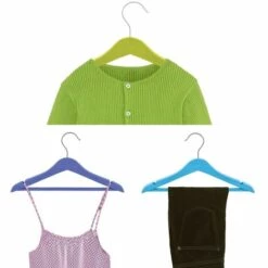 MSV Lot De 120 Cintres En Bois Pour Enfant Multicolor - Bleu 7 MSV Lot De 120 Cintres En Bois Pour Enfant Multicolor - Bleu -Promos MSV Magasin 34056083 4