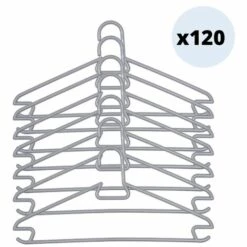 MSV Lot De 120 Cintres Gris - Gris