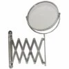 MSV Miroir Extensible Grossissant Acier Chromé - Gris