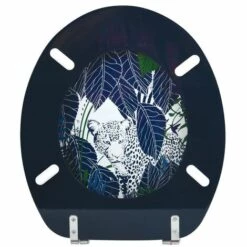 MSV Abattant WC MDF RAIN FOREST Bleu & Vert - Charnièers Inox - Bleu 8 MSV Abattant WC MDF RAIN FOREST Bleu & Vert - Charnièers Inox - Bleu -Promos MSV Magasin 34965757 4