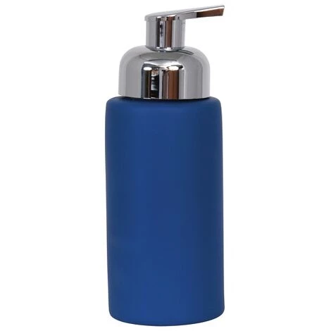 MSV Distributeur De Savon Mousse Céramique KYOTO Bleu Foncé - Bleu 1 MSV Distributeur De Savon Mousse Céramique KYOTO Bleu Foncé - Bleu