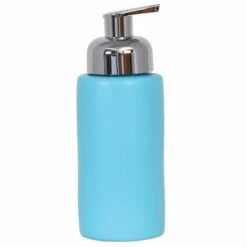 MSV Distributeur De Savon Mousse Céramique KYOTO Bleu Clair - Bleu