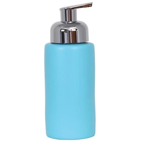 MSV Distributeur De Savon Mousse Céramique KYOTO Bleu Clair - Bleu 1 MSV Distributeur De Savon Mousse Céramique KYOTO Bleu Clair - Bleu