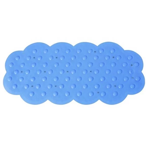 MSV Tapis Fond De Baignoire Caoutchouc 44X92cm Bleu - Bleu 1 MSV Tapis Fond De Baignoire Caoutchouc 44X92cm Bleu - Bleu