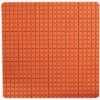 MSV Tapis Fond De Douche Antidérapant Caoutchouc QUADRO 54x54cm Orange - Orange