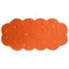 MSV Tapis Fond De Baignoire Caoutchouc 44X92cm Orange - Orange
