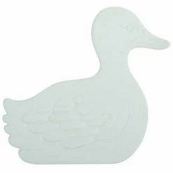 MSV Lot De 5 Stickers Figurines Antidérapantes De Douche Ou Baignoire Caoutchouc Canards 14x13,5cm Blanc - Blanc