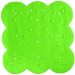 MSV Tapis Fond De Douche Caoutchouc 54x54cm Vert Pistache - Vert