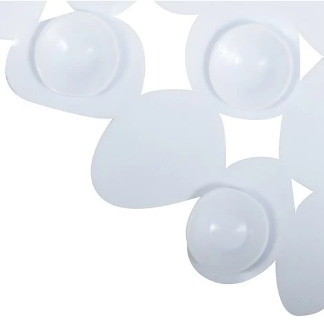 MSV Tapis Fond De Baignoire PVC GALETS 39x99cm Blanc - Blanc 4 MSV Tapis Fond De Baignoire PVC GALETS 39x99cm Blanc - Blanc – Image 4