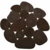 MSV Lot De 4 Tapis Antiderapants De Douche Ou Baignoire PVC GALETS 12x13cm Chocolat - Marron