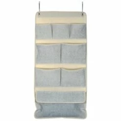 MSV Rangement Organisateur Mural à Suspendre Avec 8 Poches - Gris