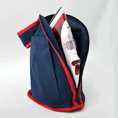 MSV Housse Pour Fer à Repasser 100% Coton Bleu & Rouge - Bleu 1 MSV Housse Pour Fer à Repasser 100% Coton Bleu & Rouge - Bleu